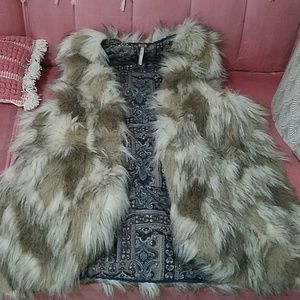 Free People Faux Fur Vest